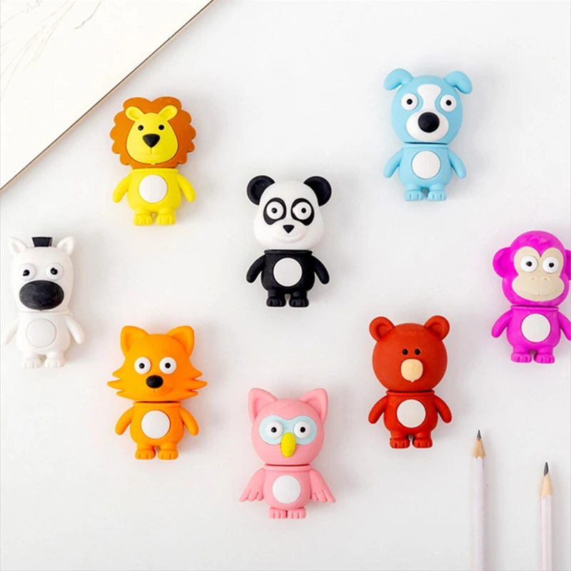 Panda animal резиновые ластики карандашный ластик для студентов Канцтовары Школьные принадлежности для детей подарок ластик