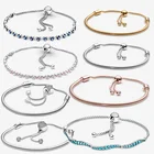 Женский браслет из серебра 925 пробы, с ромашками