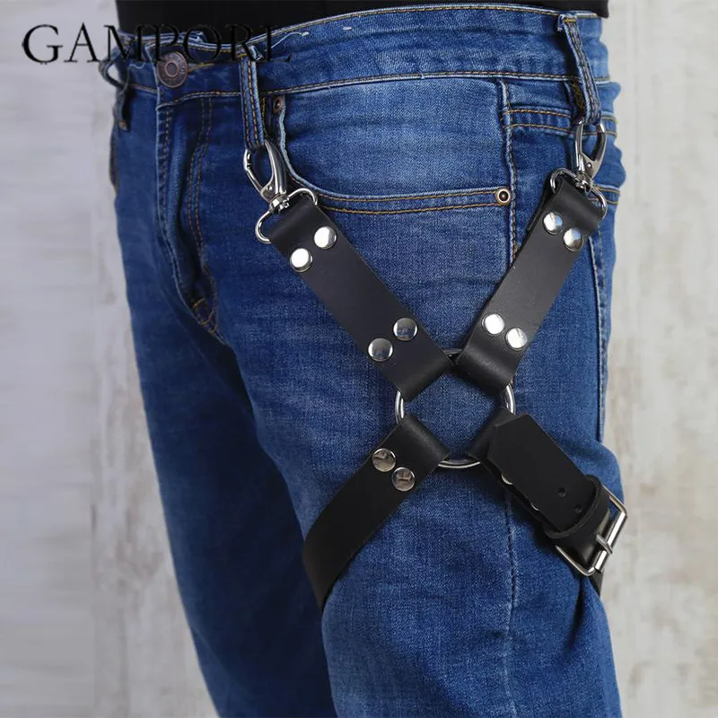 Пояс для подвязки из искусственной кожи ручной работы женщин и мужчин Панк