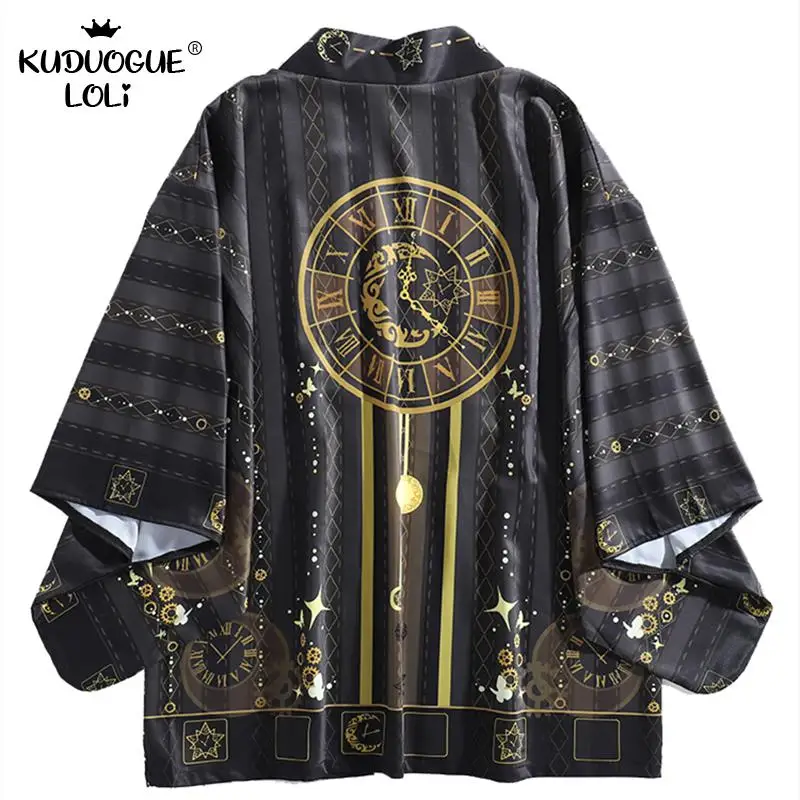 Кимоно женское в японском стиле готический кардиган бохо традиционная уличная