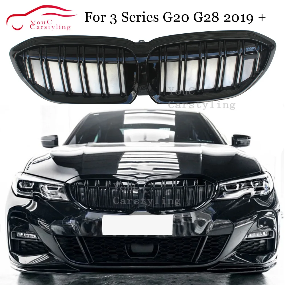 G20 G28 передняя решетка Замена ABS 2 планка черный глянец Решетки Решетка для BMW Новые