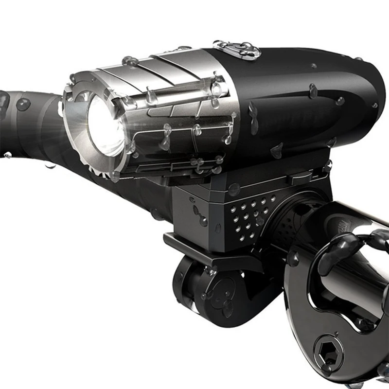 MTB Front Bicycle Light Rear Set Night Cycling LED Headlight Taillight USB Rechargeable Lamp Mountain Bike Accessories | Спорт и