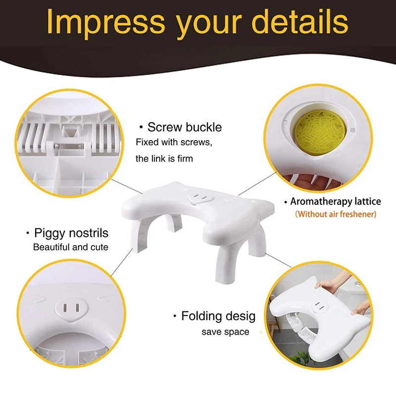 Складной стул для унитаза Многофункциональный приседания с ароматерапией