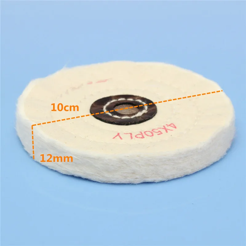 

4 inch Buffing Polishing Wheel 1/2 inch Arbor Buffer Polish White Round Wheel 50 Play Home Polishing Tool Tools Drill Polishing