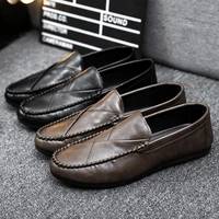 men leather shoes 2022 spring autumn fashion loafers shoes men classic brand high quality leather loafers comfy drive boat shoes