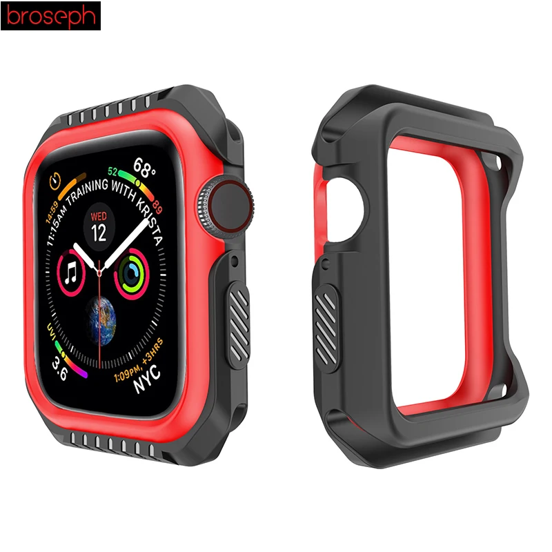 Чехлы для часов Apple watch Series 4 40 мм 44 мм защитный чехол для Iwatch 3 2 1 38 мм 42 мм аксессуары для часов