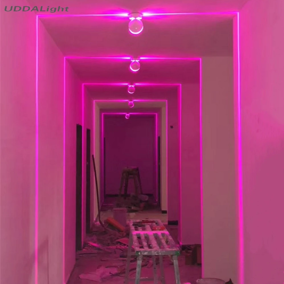 Арт дизайн окно светодиодные Настенные светильники для дома и сада RGB удаленным