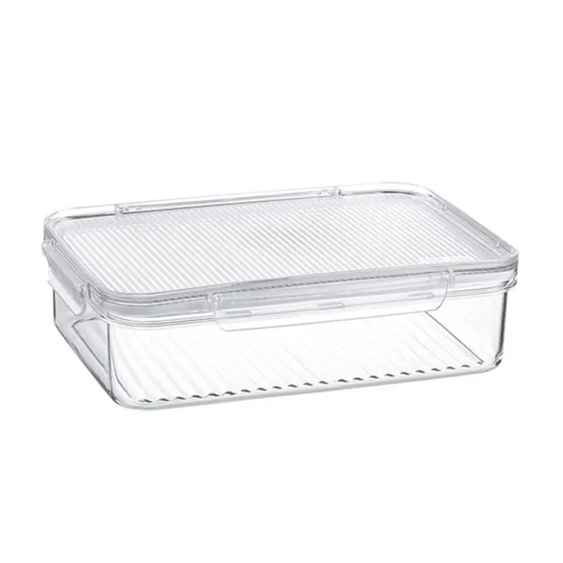

Stackable Plastic Food Storage Bins Refrigerator Organizer For Pantry Freezer Kitchen, Countertops Cabinets Clear 2021 New