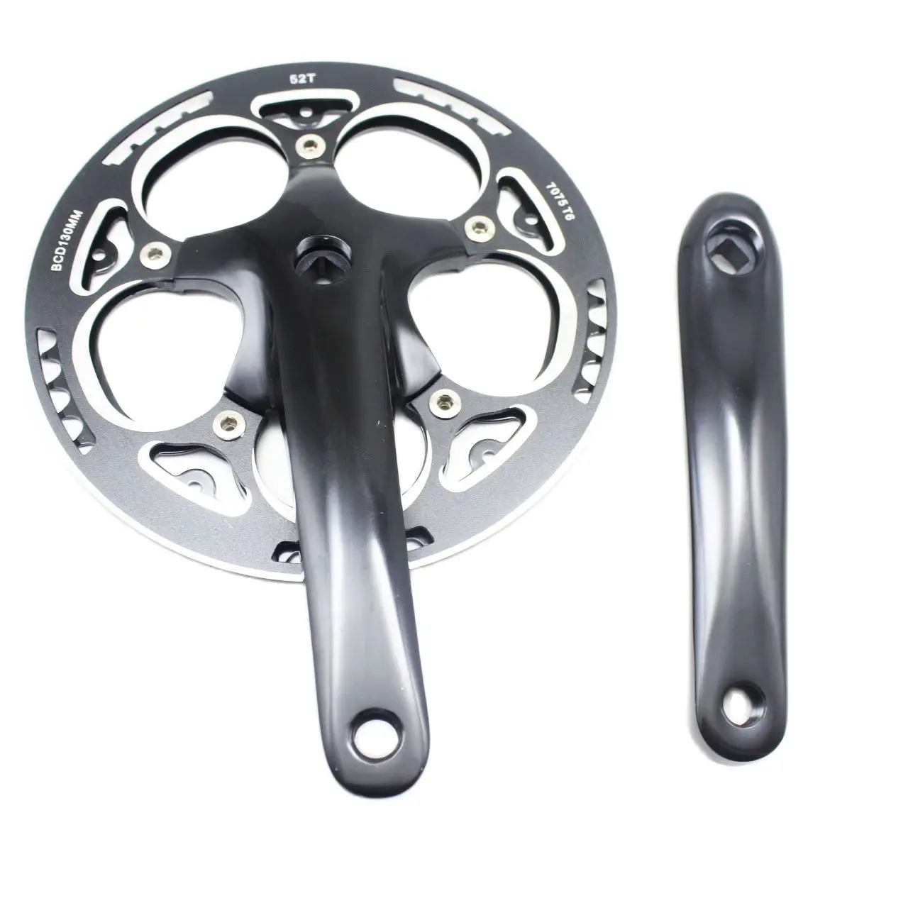 52T набор кривошипов для шоссейного велосипеда с одной скоростью BCD 130 170 мм Полый