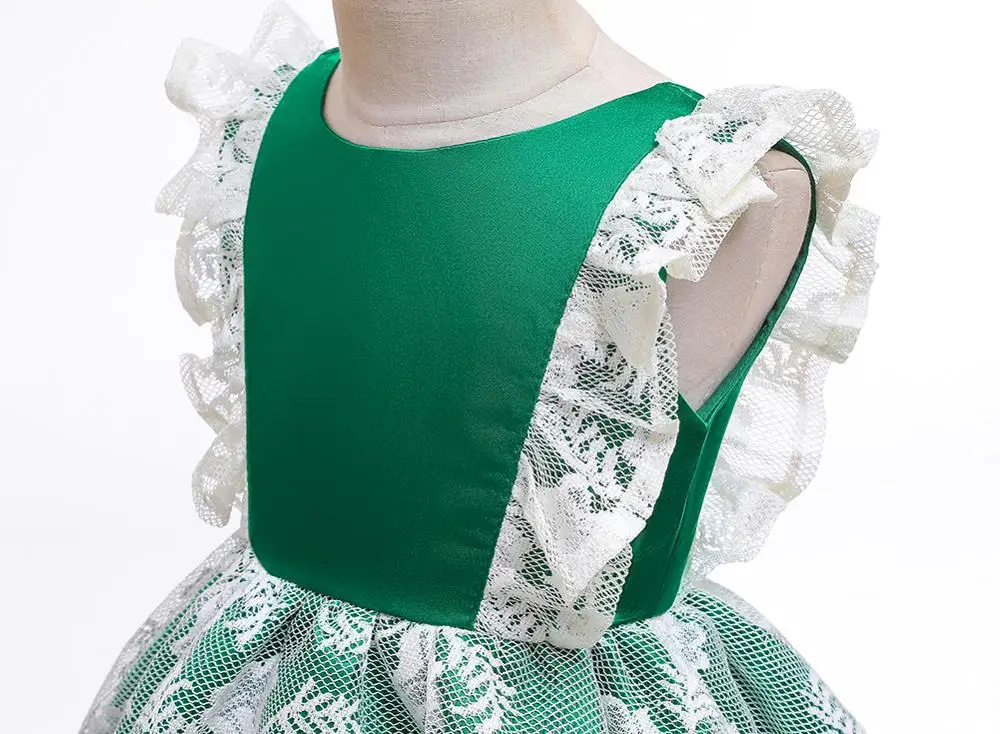 Платье для девочек платье принцессы на Рождество элегантные Детские платья