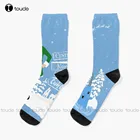 Носки Buddy The Elf Signs And Mr Narwhal, женские носки, индивидуальные носки унисекс для взрослых и подростков, Молодежные носки с цифровым принтом 360 