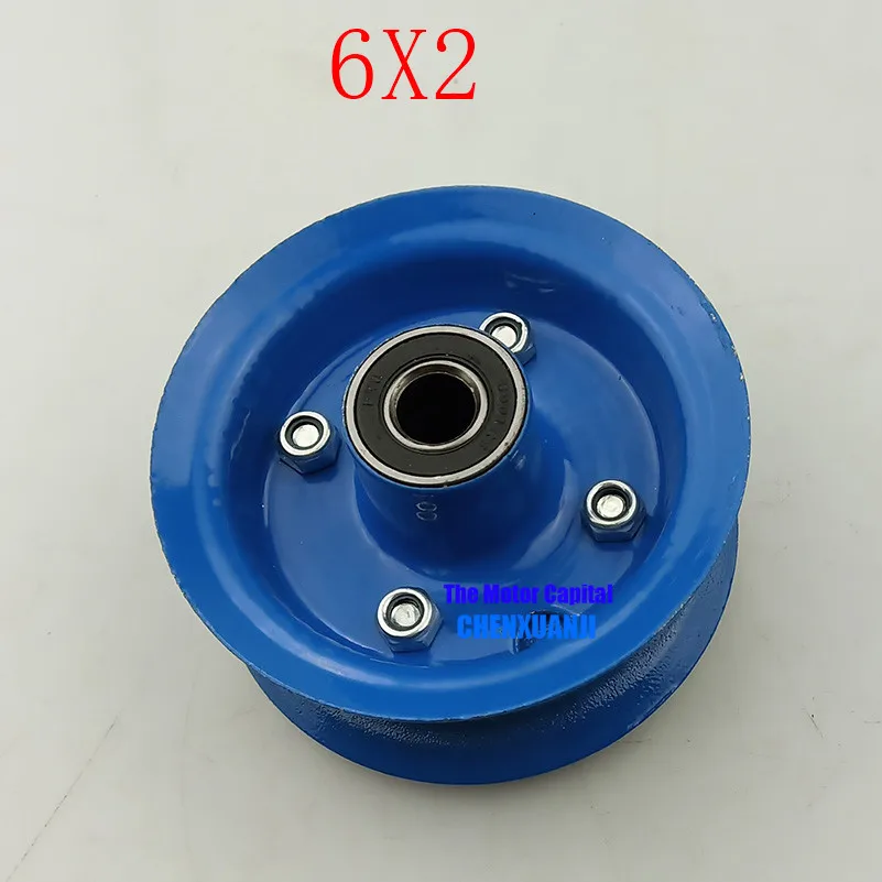 6-inch pneumatic alloy wheel hub for 6X2 directional tyre&amp tube fits flat car shopping mall trolley dining casters | Автомобили и