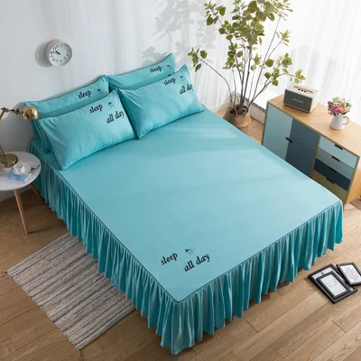 Однотонный Комплект постельного белья хлопковое покрывало наволочки 3 шт./лот