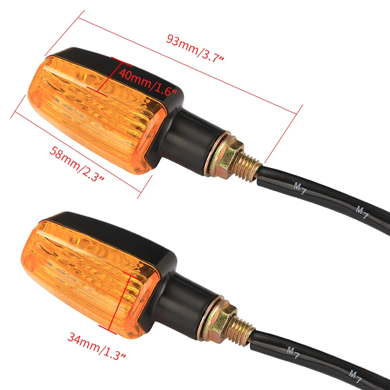 Универсальные сигнальные лампы поворота для мотоциклов 2/4 шт. 12 В |