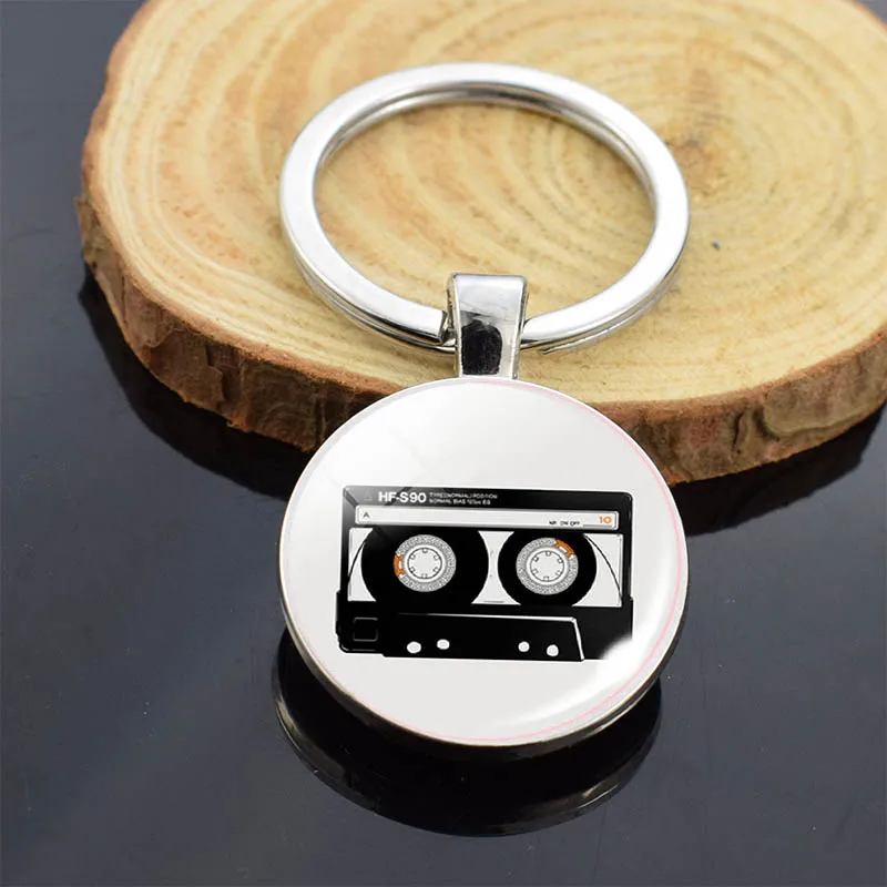 Брелок с камерой велосипедный телефон гитара двухсторонний стеклянный брелок