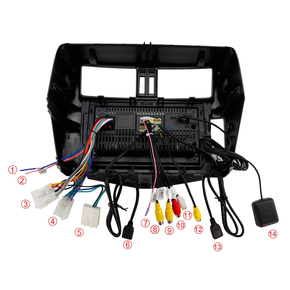 2din Android 9 0 автомобильное радио GPS автомобильный DVD мультимедийный плеер для Toyota Land