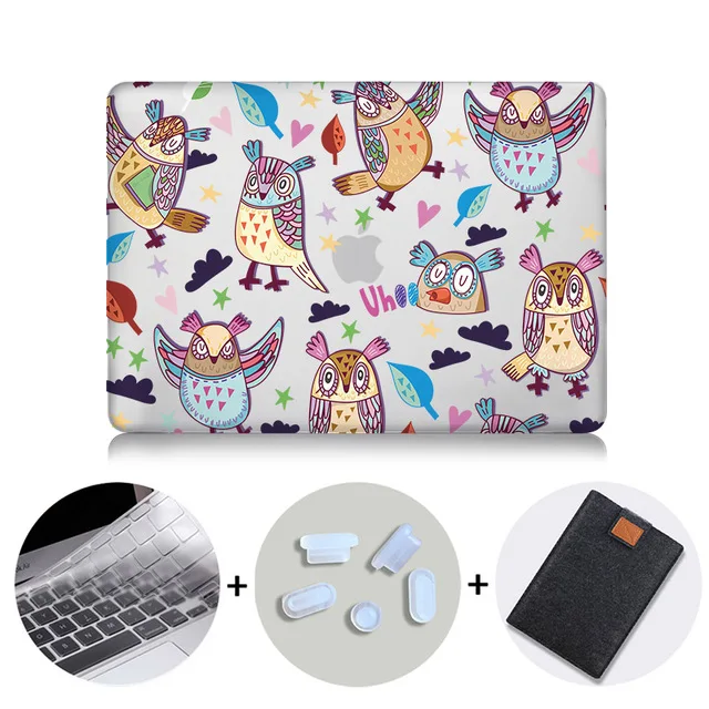 MTT милый мультяшный чехол для Macbook Air 11 13 Pro 13 15 Touch Bar Crystal Cover для mac book 12 дюймов retina 13,3 сумка для ноутбука - Цвет: MB02