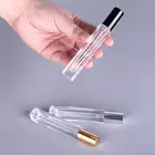 Новая пустая стеклянная бутылка 10 мл 10 шт.лот, многоразовая бутылка для духов, бутылка-распылитель для жидкости для путешествий с алюминиевым распылителем, портативная бутылка