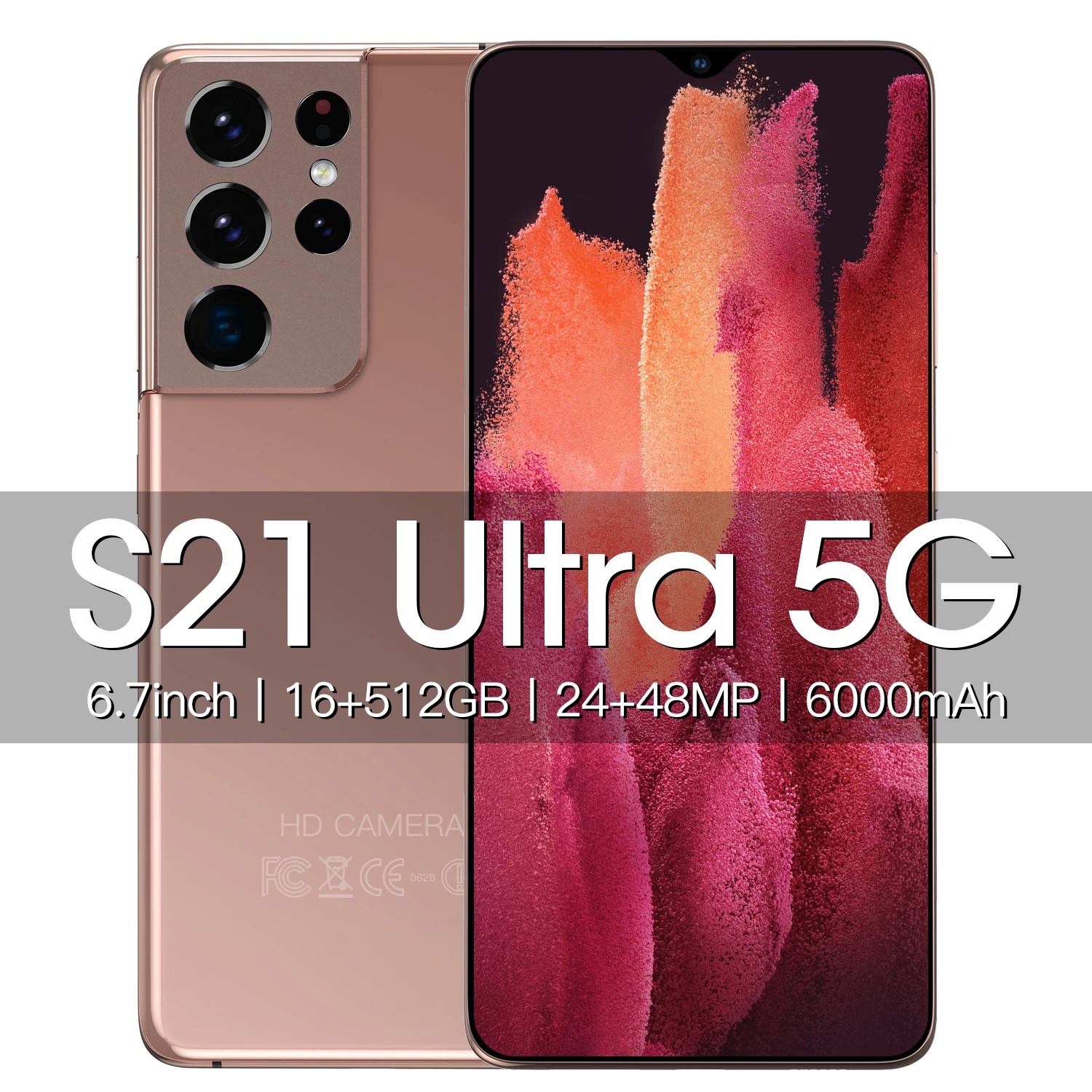 Глобальная версия Galay S21 Ultra HD 4G/5G 16 Гб Оперативная память 512 ГБ Встроенная Dual Sim