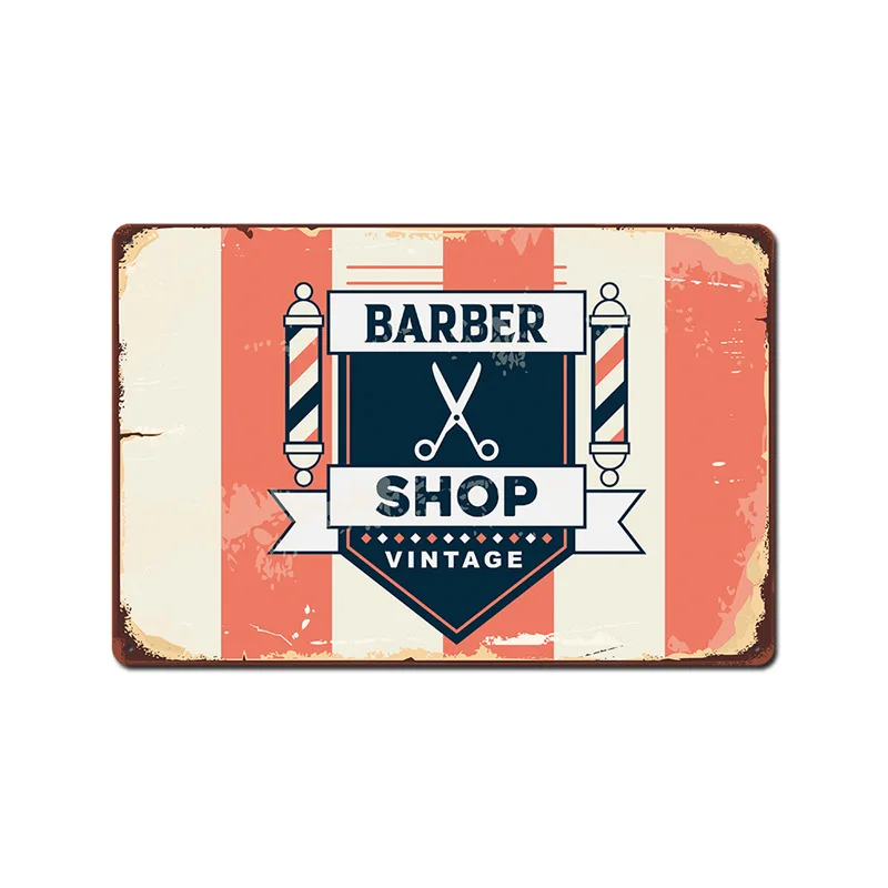 Металлический знак для парикмахерской винтажный Настенный декор Ретро