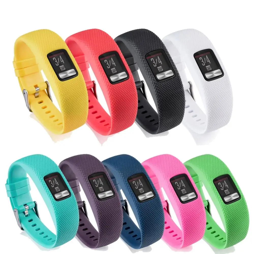 Новые часы с датчиками ремешок сменный силиконовый для Garmin Vivofit 4