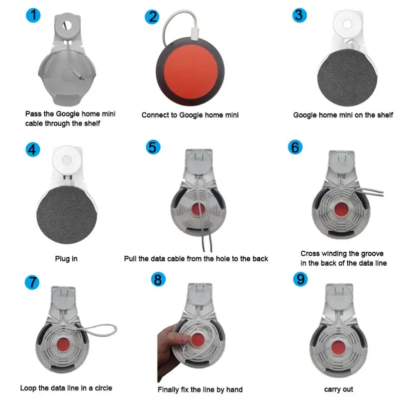 Розетка настенное крепление Подставка Кронштейн вешалка держатель для Google Home