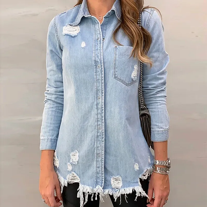 Женская рубашка в Европейском стиле весна осень 2020 женская блузка Blusas Mujer De Moda 2018