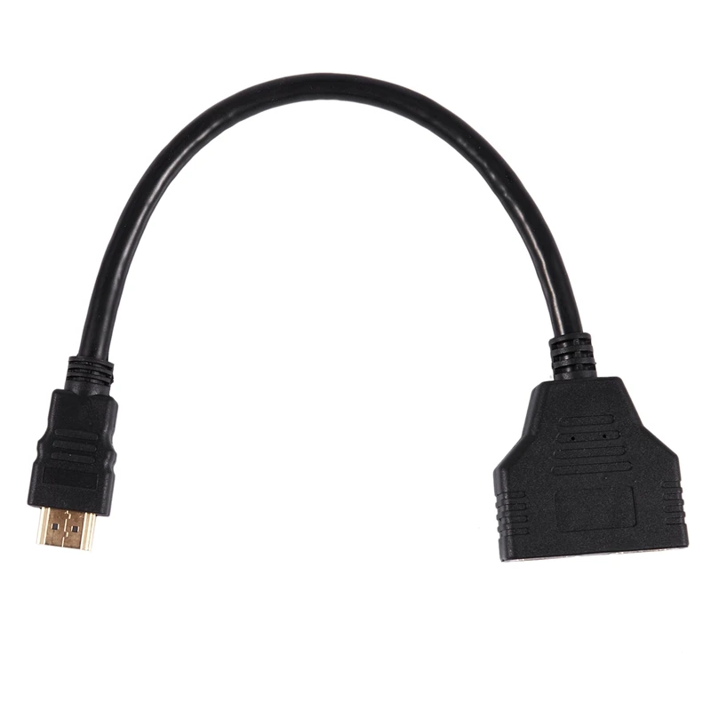 HDMI от 1 до 2 двойной адаптер передачи сигнала кабель конвертера для видео ТВ HD TV