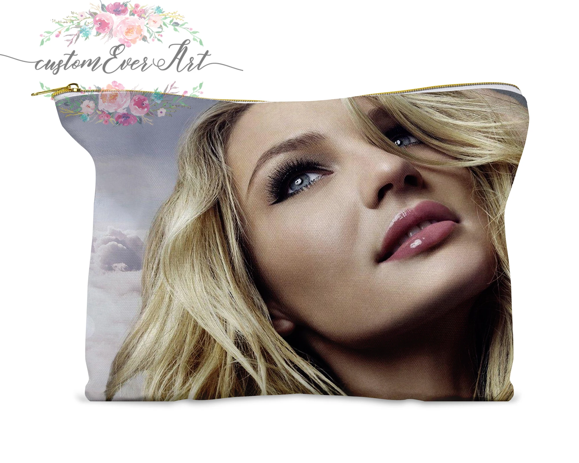 

Candice Swanepoel cosmetic bag personalized small makeup bag funny makeup organizer toiletry bag zipper pouch