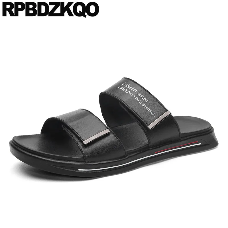 Сандалии мужские с открытым носком дизайнерская Уличная обувь итальянский стиль