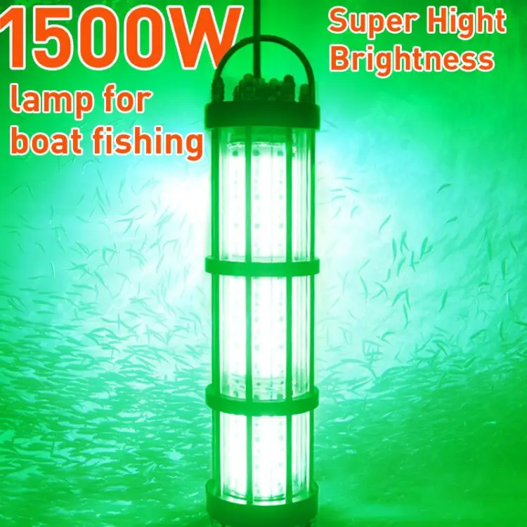 waterproof IP68 1500W underwater attracting lure led fishing light squid