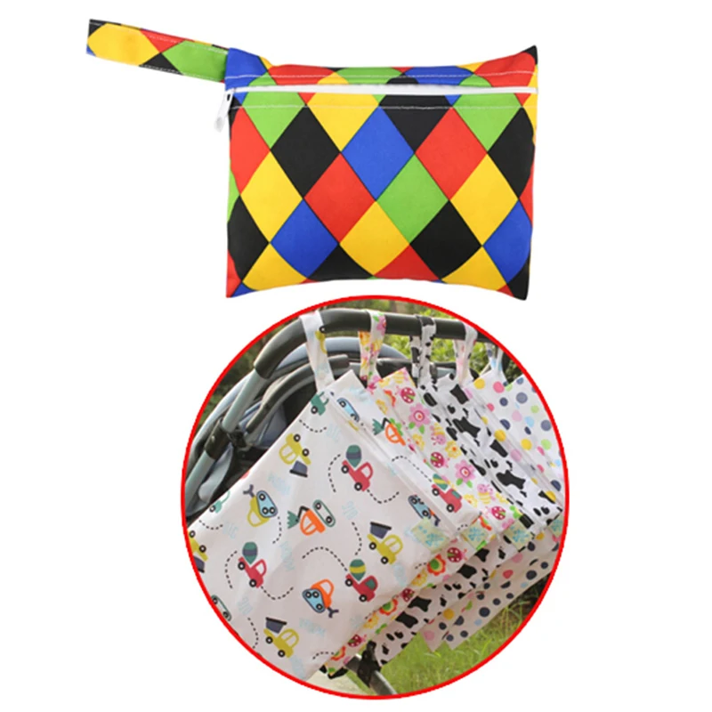 

1pce Mini Nursing Wet Bag Waterproof Reusable for Mama Cloth Menstrual Pads