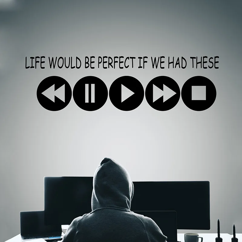 Наклейка на стену для видеоигр Виниловая наклейка с мотивами сериала Жизнь будет