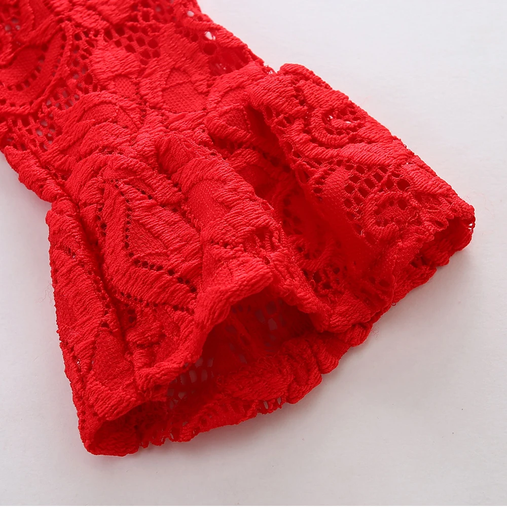 LittleSpring/осеннее платье для маленьких девочек Кружевное принцессы трапециевидной