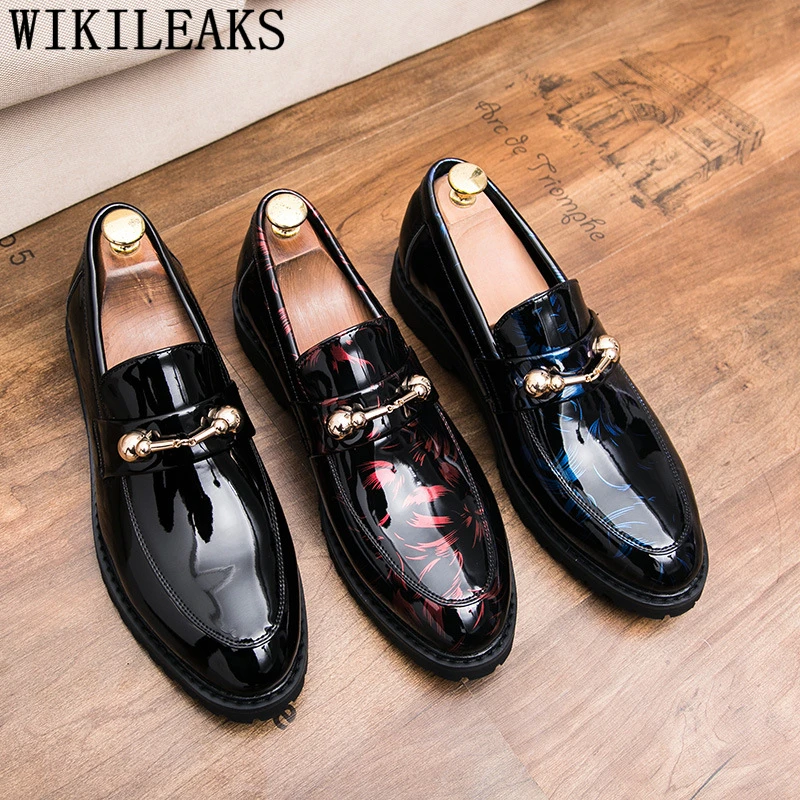 Лоферы Оксфорды для мужчин Дизайнерская обувь Мужская элегантная официальная из