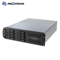 19 inches 3U 8HDD bays rack-mount hot-swapped server storage case for big data support ATX motherboard