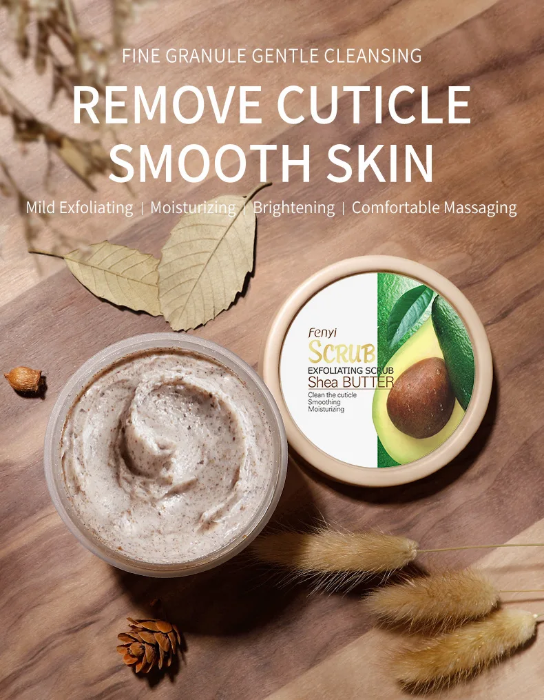 

Scrubs Bodys Treatments 100g Shea Butter Exfoliating Peeling Moisturizing Whitening Nourishing Repair Scrub Cream Skin Care