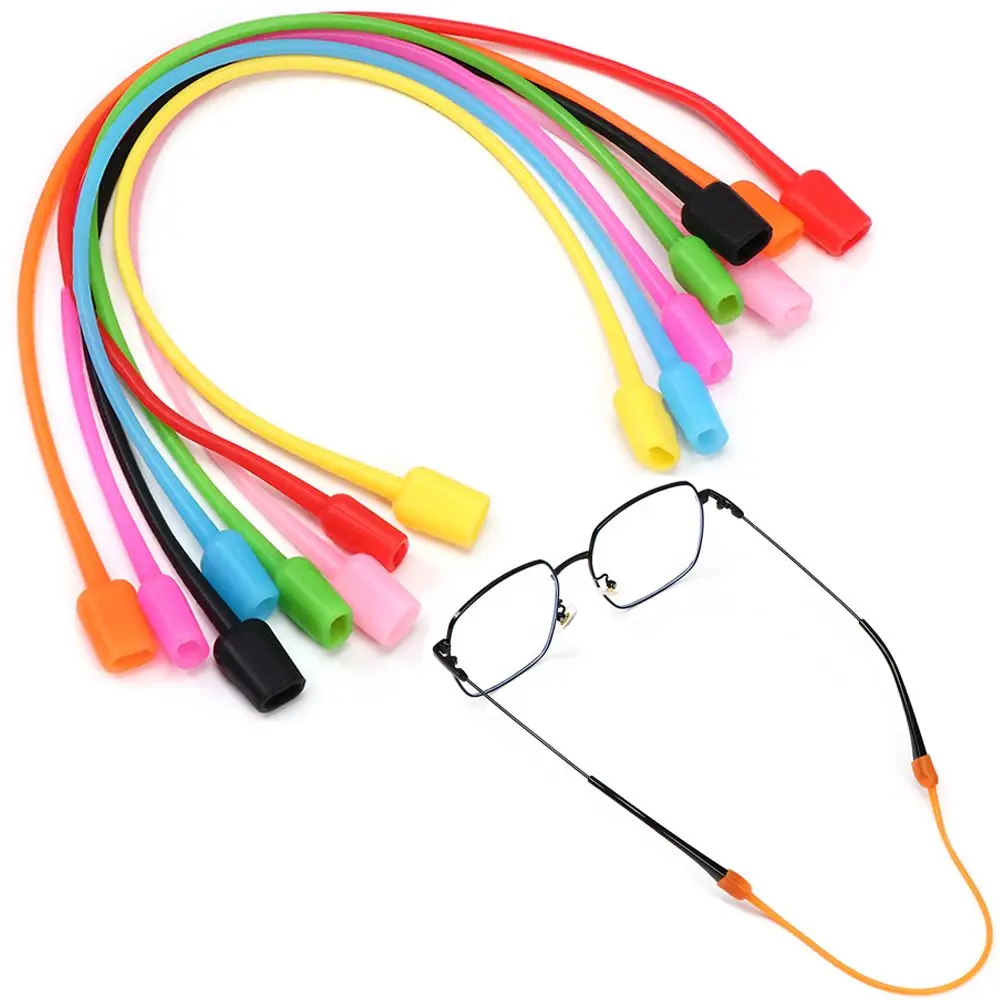 

1Pc Silicone Glasses Strap Elastic Sports Sunglasses Rope Neck Cord Eyewear Lanyard Women Men Anti-Slip Glasses Chain Dropship