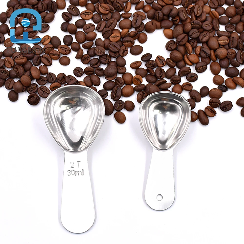 

Stainless Steel Tea Coffee Spoon Sugar Powder Tea Coffee Scoop Accessories 1/2 Tablespoon(15ml/30ml) Kitchen Measuring