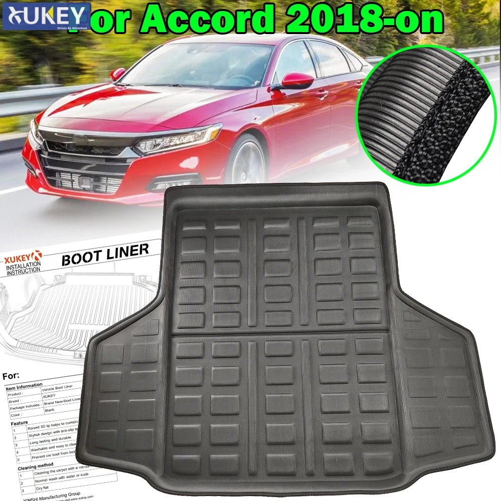 Специальный грузовой лайнер для Honda Inspire Accord 10 го поколения 2018 2019 2020 Черный задний