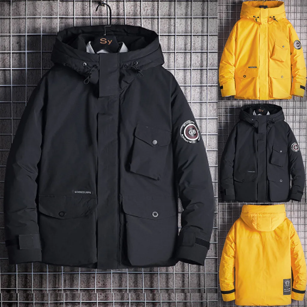 Куртки из анорака с капюшоном мужская верхняя одежда пальто новая мода Мужская