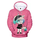 Толстовка Game Gacha Life для мальчиков и девочек, детские толстовки, уличная одежда, милый мультяшный костюм для косплея Gacha Life, Детская аниме одежда