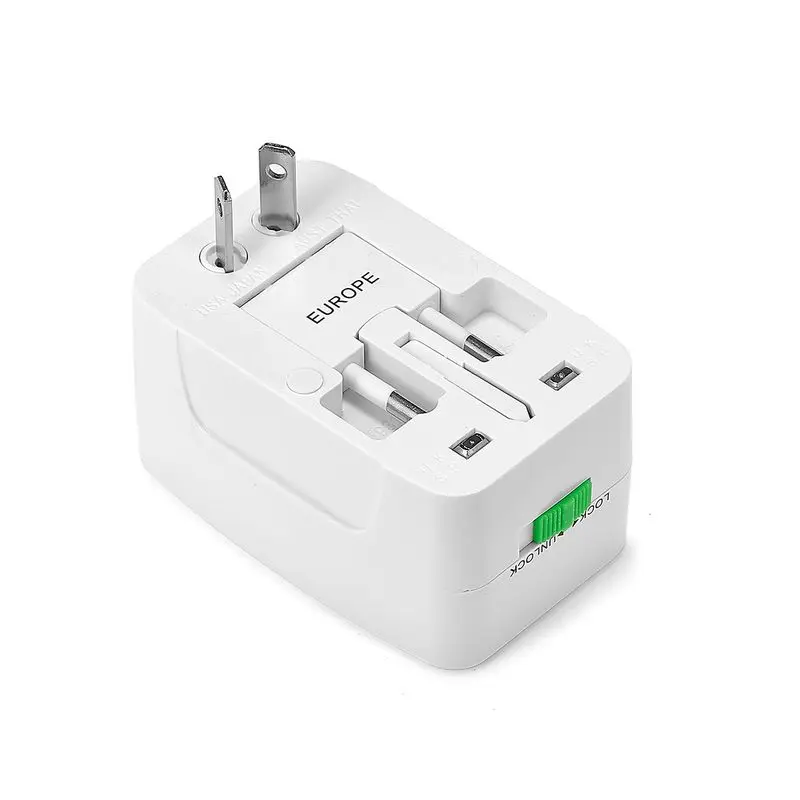 Универсальный адаптер с двумя выходами USB Европейский американский