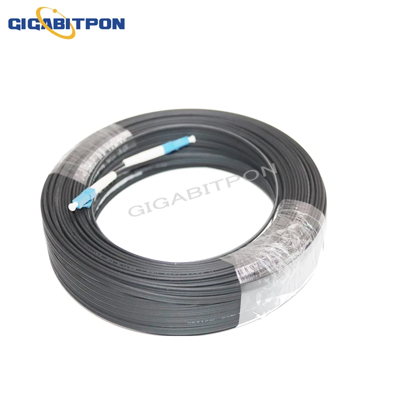 Fiber Cable GJYXCH FTTH Drop 100-500m Patch Cord G657A1 LCUPC to LCUPC Single Mode  3 Steel 1 Core enlarge