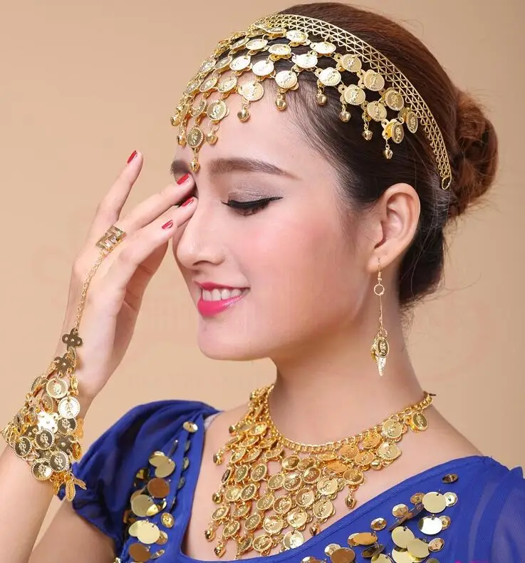 Украшение для волос повязка индийская бижутерия аксессуары танца живота