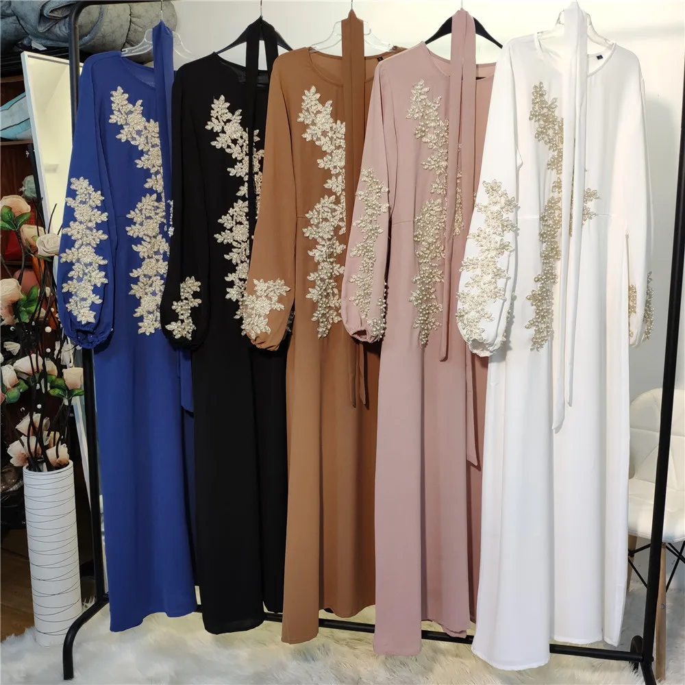 Eid Mubarak Abaya Дубай Турция мусульманская мода Женский хиджаб платье одежда кафтан