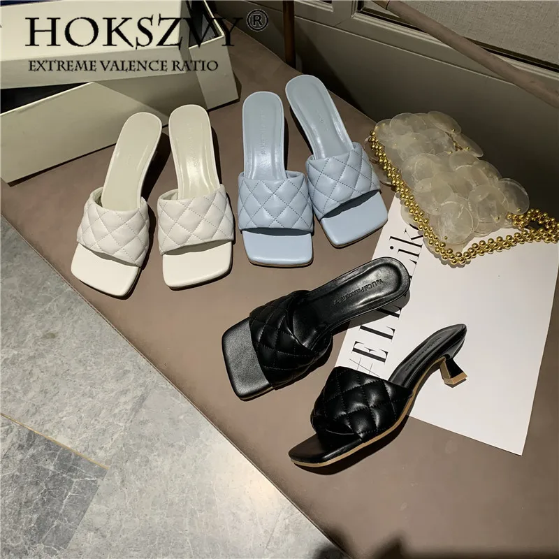 Hoksvzy 2020 год Ранняя весна сандалии для хлеба женская верхняя одежда квадратный