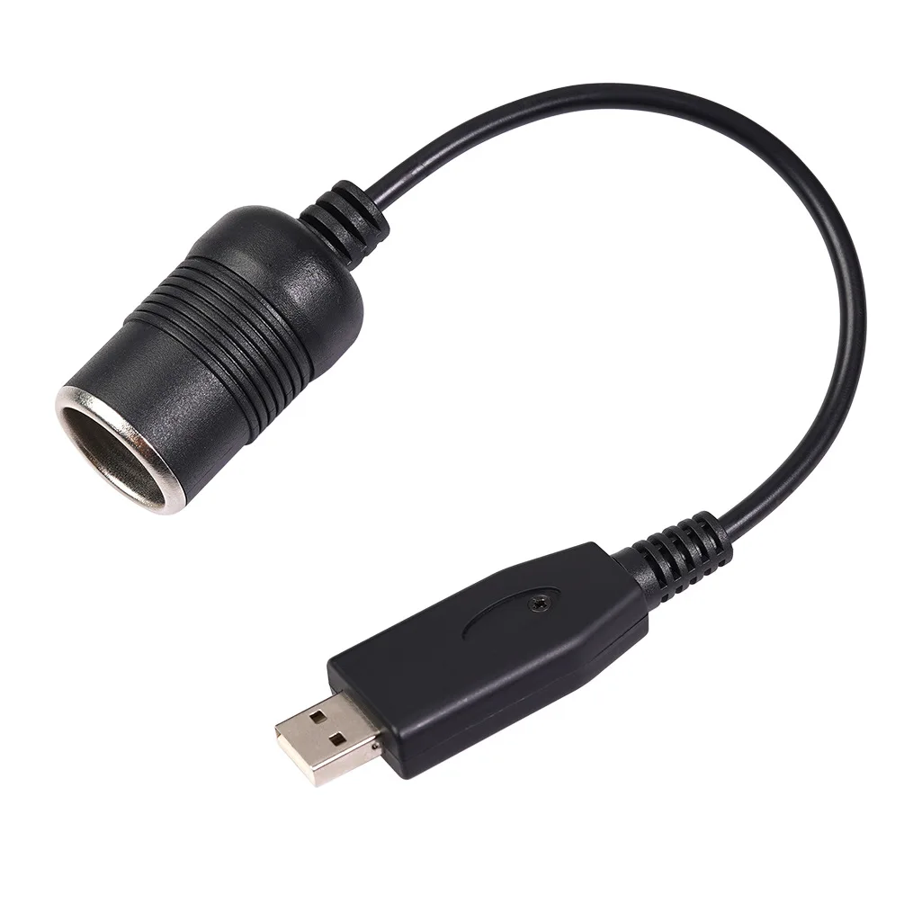 

Thick Copper Wire USB To Cigarette Lighter Base 5V To 12V on Board Mobile Power Dash Cam Booster Line