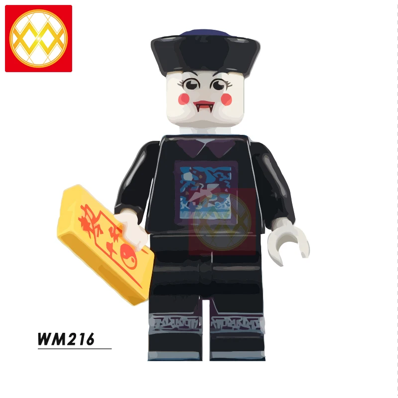 WM216zombie Фильм ужасов WM6075 ужас Хэллоуин Фредди Майерс Джек Скеллингтон зомби Эрика дравена Билла Джейсона строительные блоки игрушки для детей - Цвет: WM216zombie