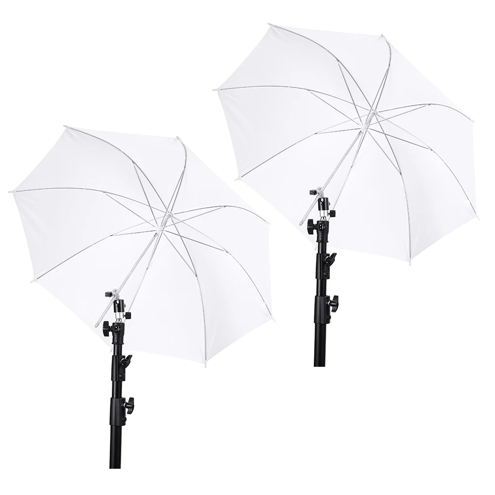 2 шт. фото студия видео Umbrella Камера 33 &quot83cm прозрачный белый фон для фотосъемки